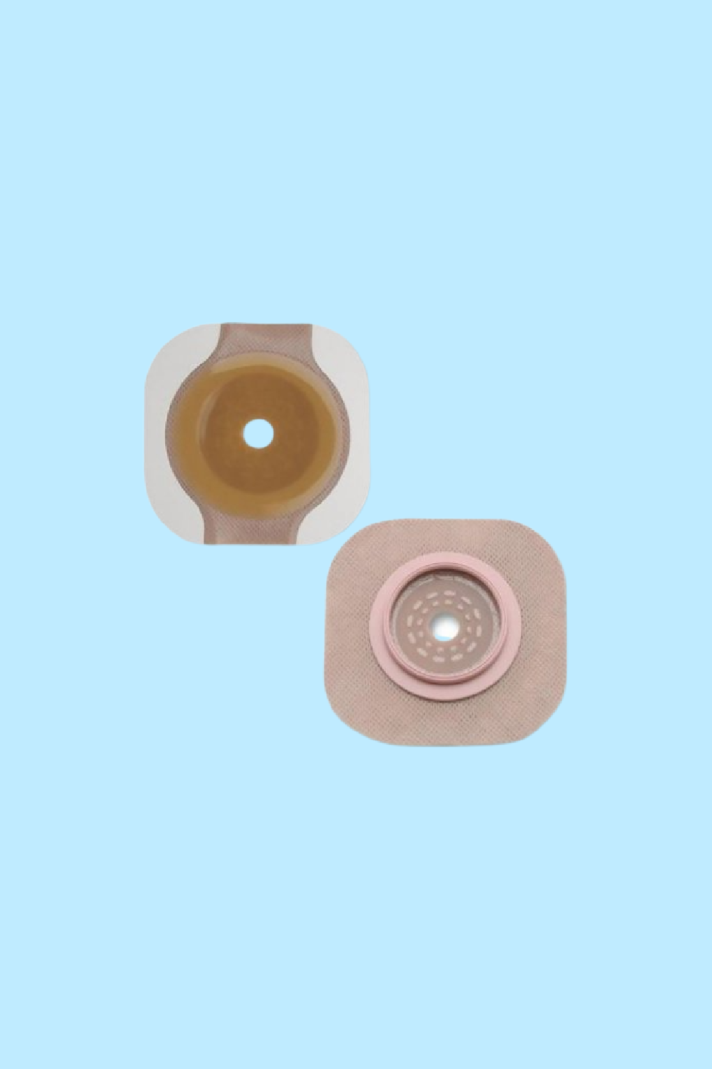 NEW IMAGE™ FLEXTEND™ OSTOMY BARRIER TRIM TO FIT, EXTENDED WEAR ADHESIVE TAPE 70 MM FLANGE BLUE
