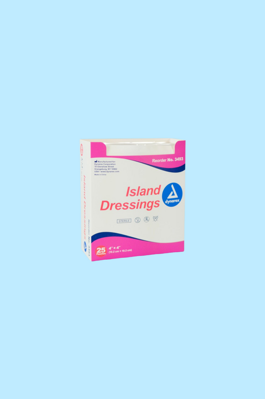 DYNAREX ISLAND DRESSINGS STERILE, 4″ X 4″