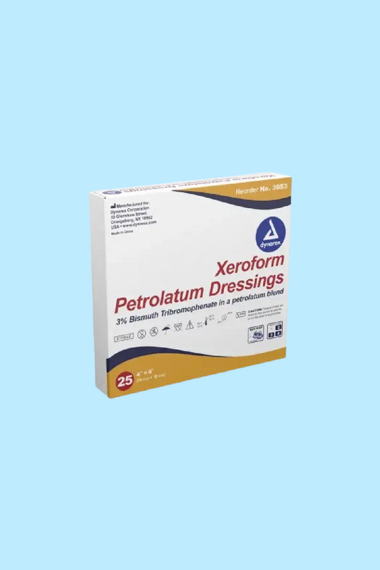 DYNAREX XEROFORM PETROLATUM GAUZE DRESSING 4″X4″