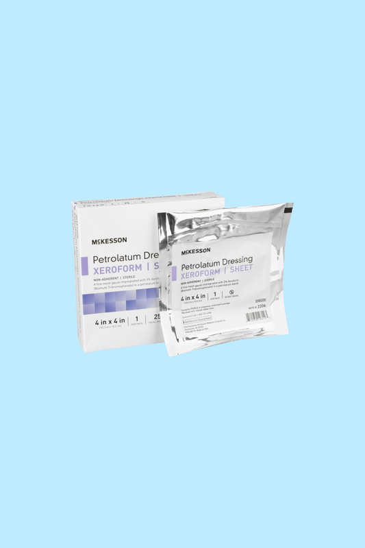 MCKESSON XEROFORM PETROLATUM DRESSING 4 X 4 INCH GAUZE BISMUTH TRIBROMOPHENATE STERILE