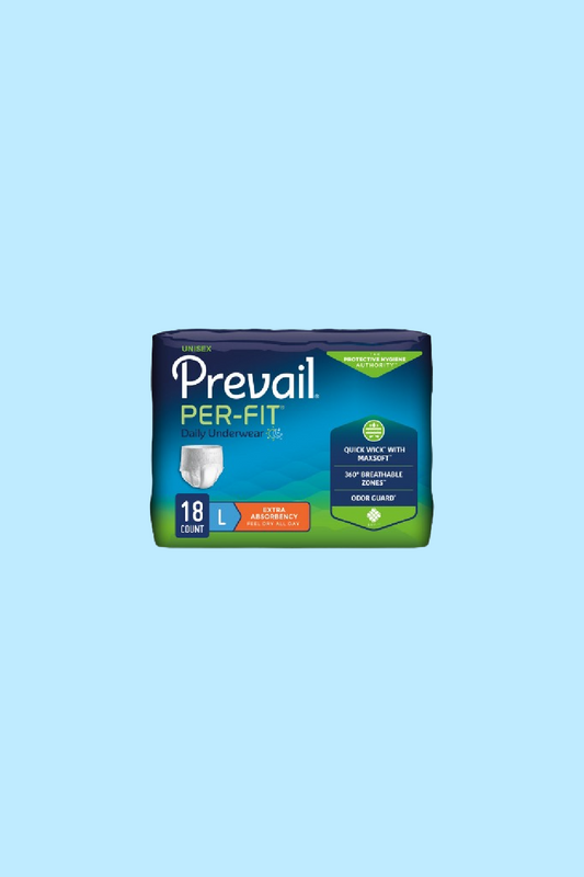 PREVAIL® PER-FIT® UNDERWEAR PULL ON WITH TEAR AWAY SEAMS LARGE DISPOSABLE HEAVY ABSORBENCY