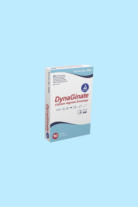 DYNAGINATE CALCIUM ALGINATE DRESSING, 4.25″ X 4.25″