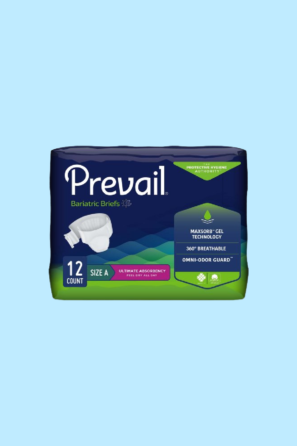 BRIEF PREVAIL® BARIATRIC A 2X-LARGE DISPOSABLE HEAVY ABSORBENCY