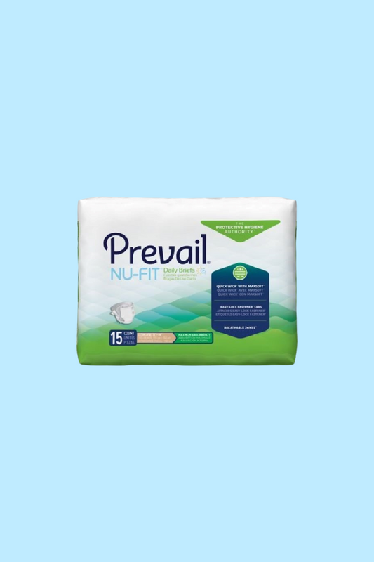 BRIEF PREVAIL® NU-FIT® X-LARGE DISPOSABLE HEAVY ABSORBENCY