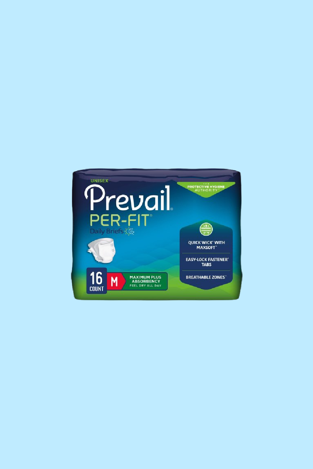 BRIEF PREVAIL® PER-FIT® MEDIUM DISPOSABLE HEAVY ABSORBENCY