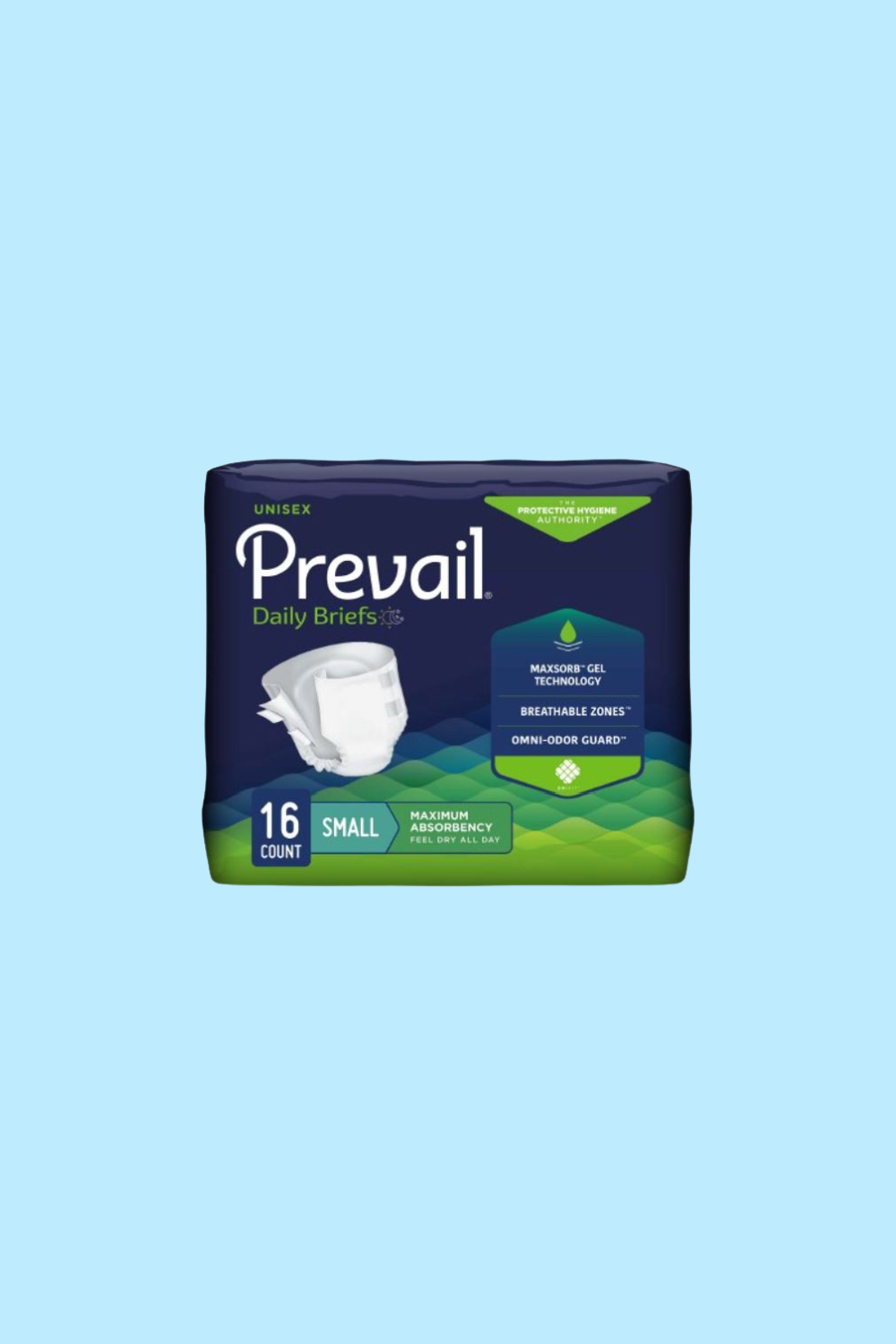 BRIEF PREVAIL® SMALL 20-31″ DISPOSABLE HEAVY ABSORBENCY