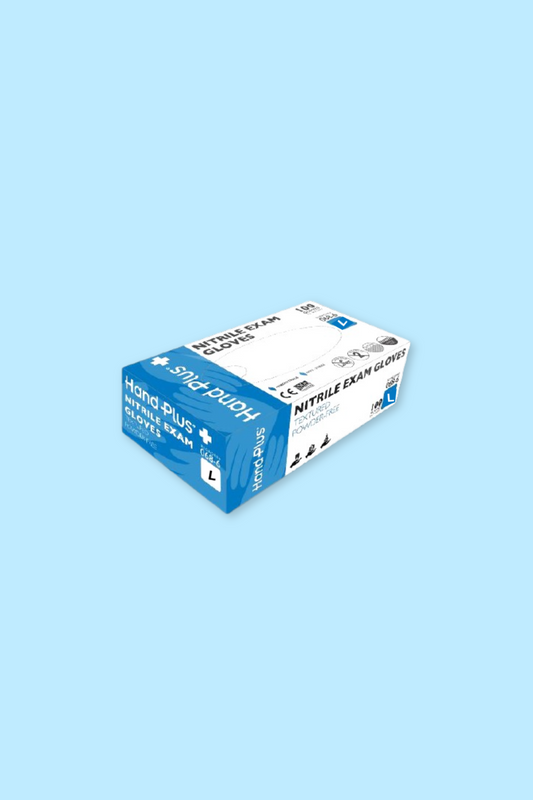 HANDPLUS® NITRILE PF EXAM GLOVES – LARGE