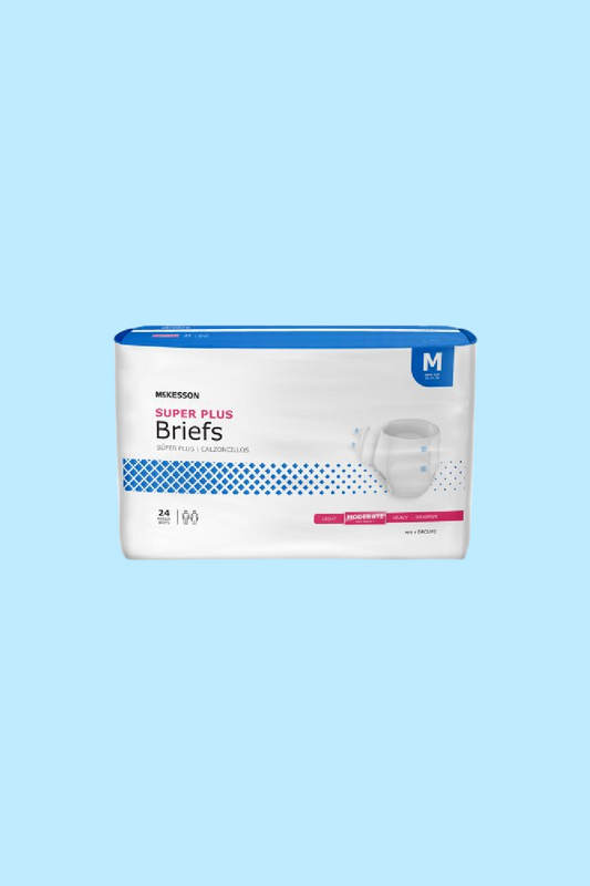 MCKESSON - BRIEF SUPER PLUS MEDIUM 32-44″ DISPOSABLE MODERATE ABSORBENCY