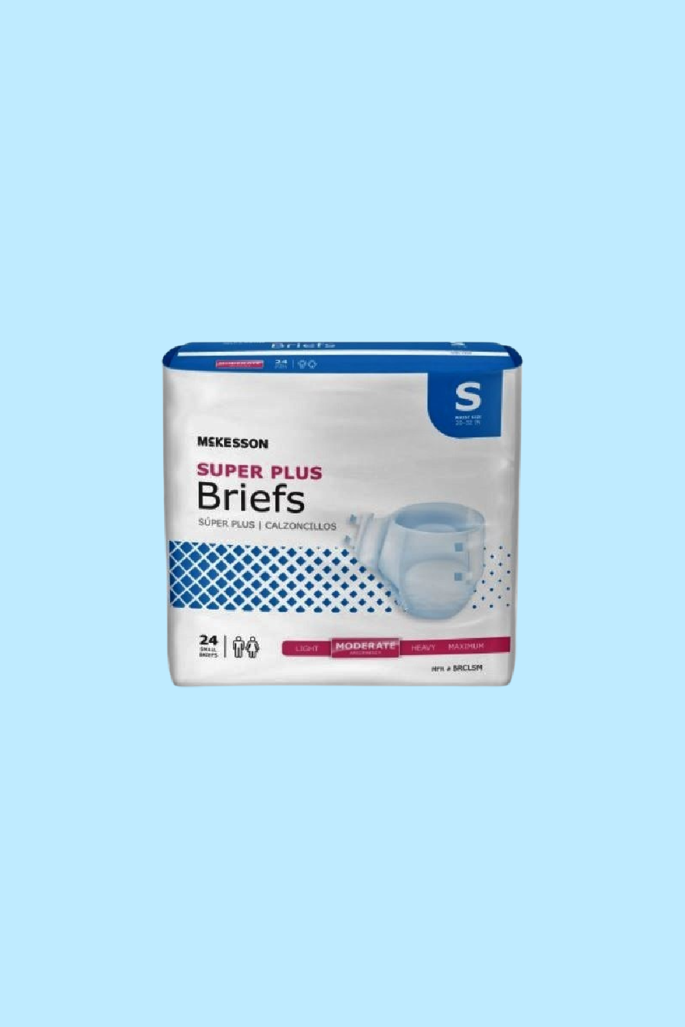 MCKESSON - BRIEF SUPER PLUS SMALL 20-32″ DISPOSABLE MODERATE ABSORBENCY