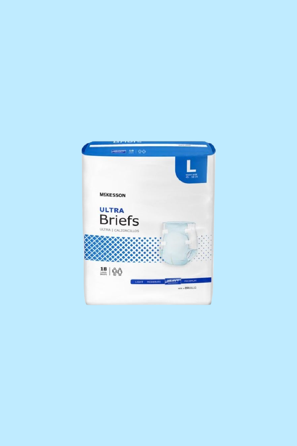 MCKESSON - BRIEF ULTRA LARGE 45-58″ DISPOSABLE HEAVY ABSORBENCY