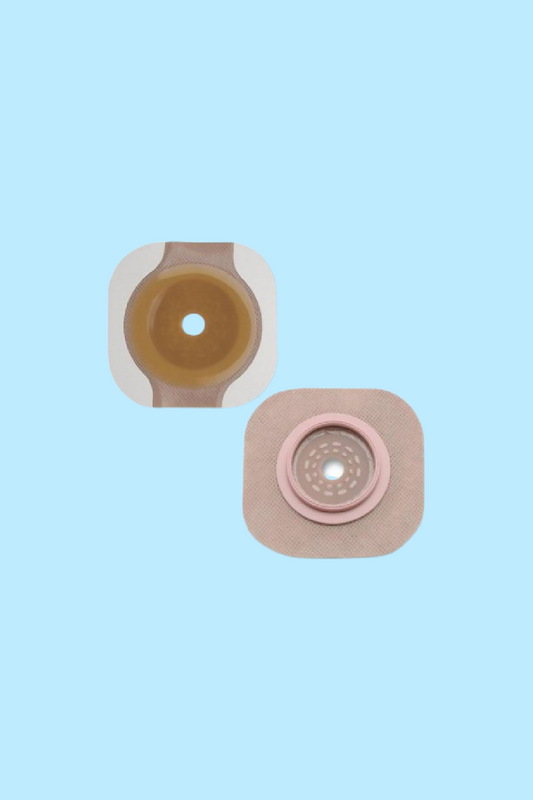 NEW IMAGE™ FLEXTEND™ OSTOMY BARRIER TRIM TO FIT, EXTENDED WEAR ADHESIVE TAPE 70 MM FLANGE BLUE