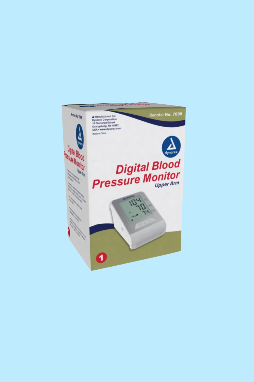 DYNAREX DIGITAL BLOOD PRESSURE MONITOR – UPPER ARM