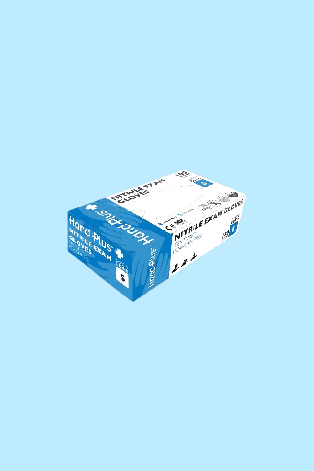 HANDPLUS® NITRILE PF EXAM GLOVES – SMALL