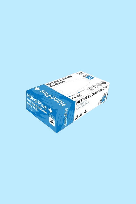 HANDPLUS® NITRILE PF EXAM GLOVES – EXTRA LARGE